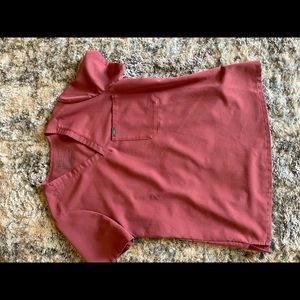 FIGS Mauve one pocket scrub top size medium